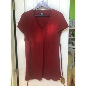 Red Cotton Dress European 40/US M Lerros